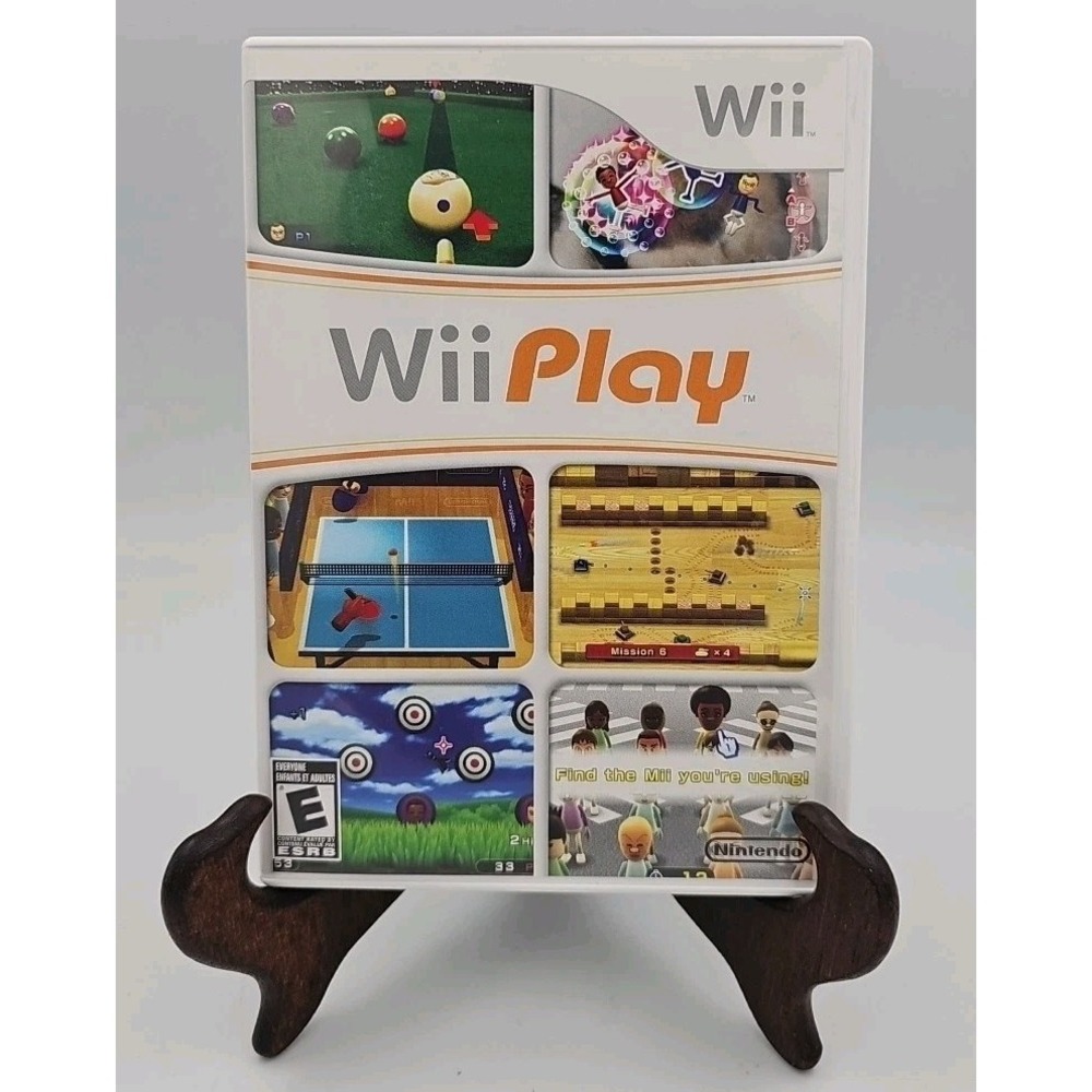 Wii Play (Nintendo Wii, 2007) Complete in Box With Manual And Insert Tested
